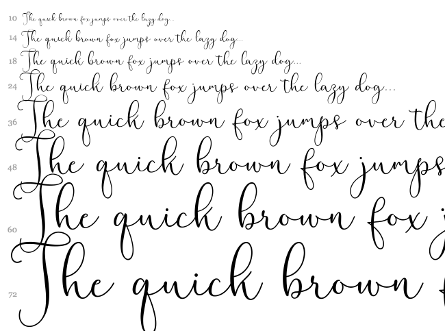 Rottarity Feminine font waterfall